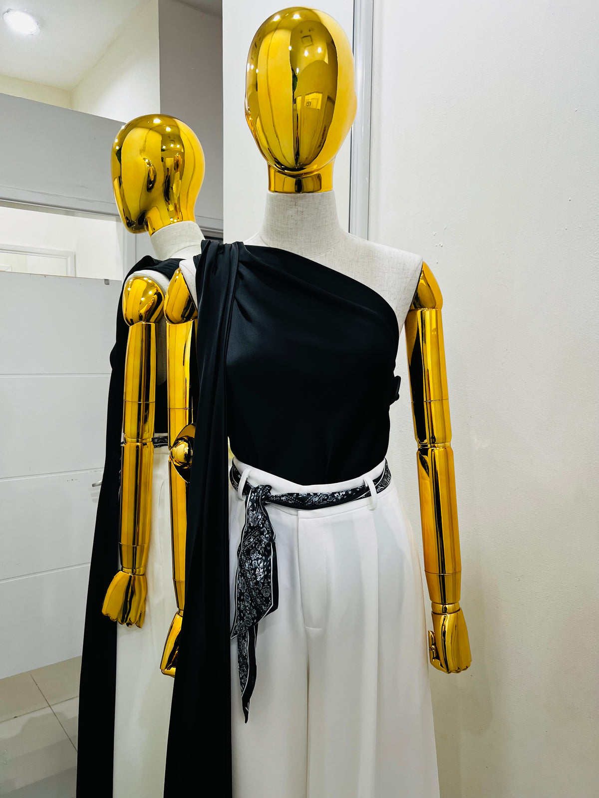 Blusa de satín