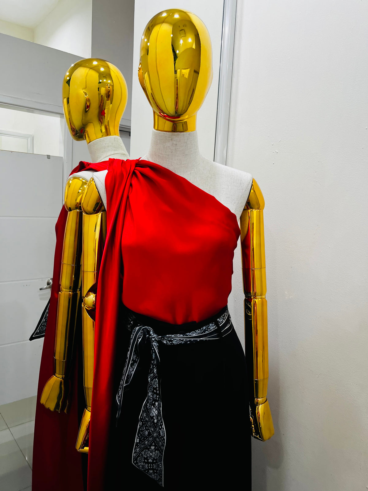 Blusa de satín