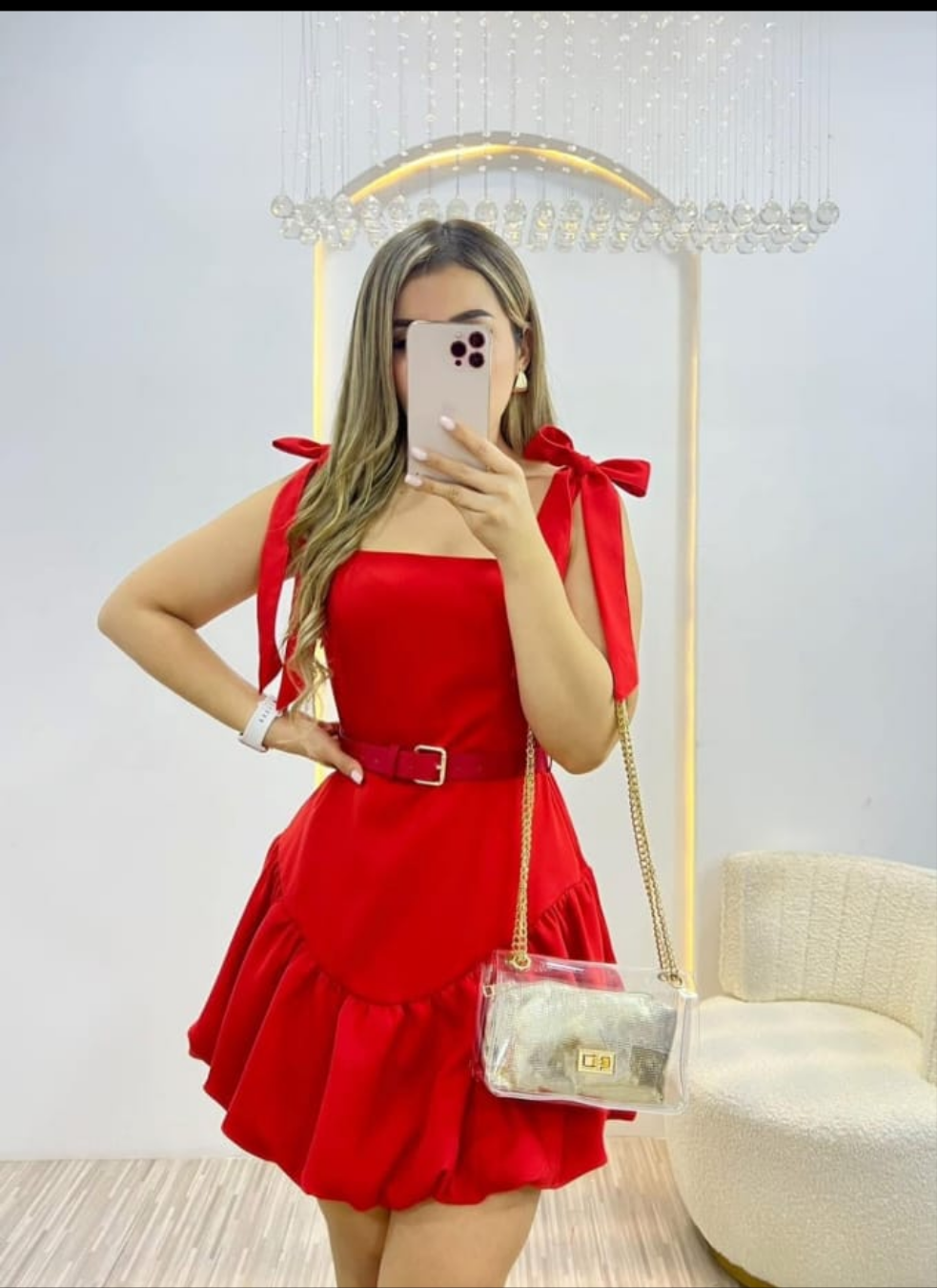 Vestido Moños Cinto