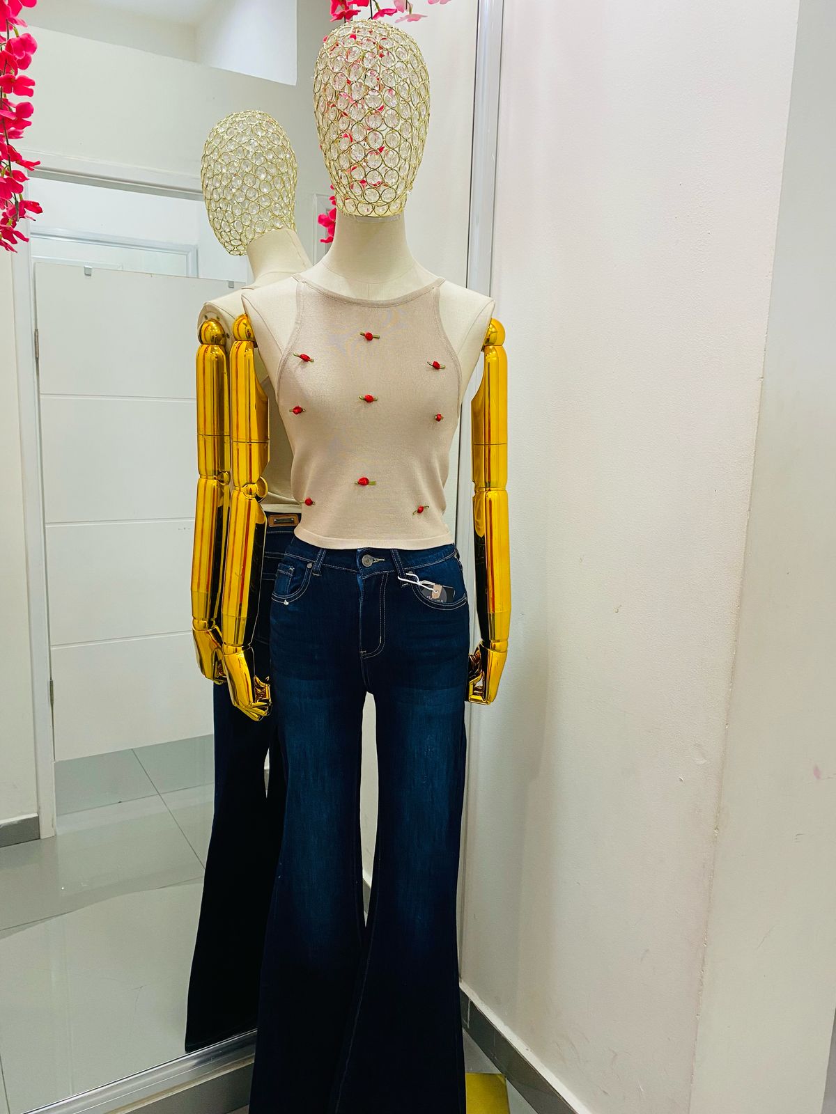 Blusa de Tejido Rosas