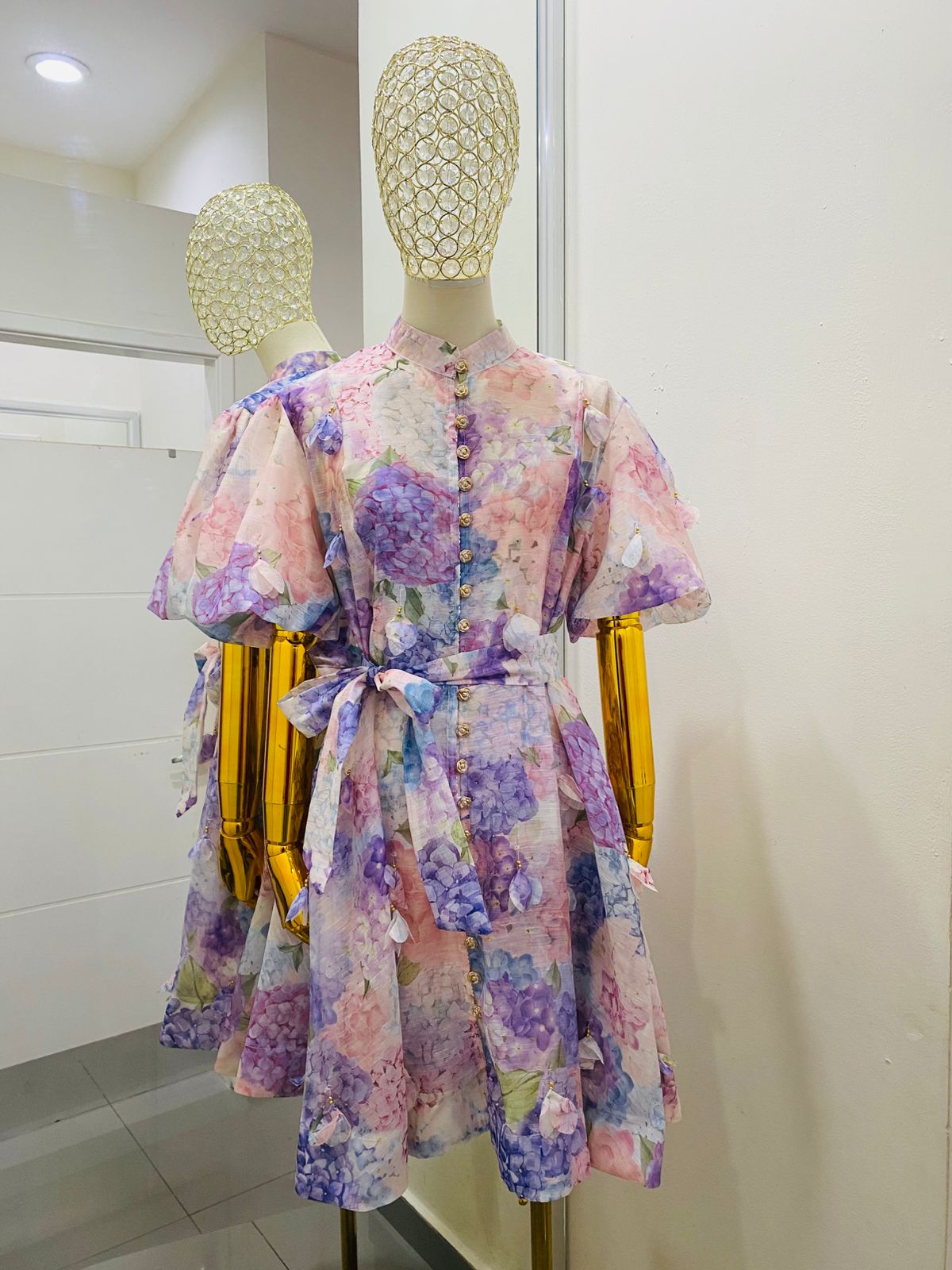 Vestido Flores 3D