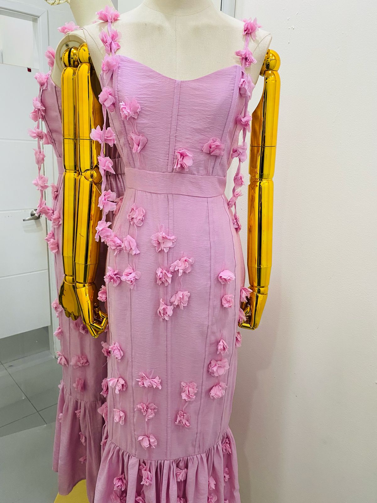 Vestido Rosa Flores