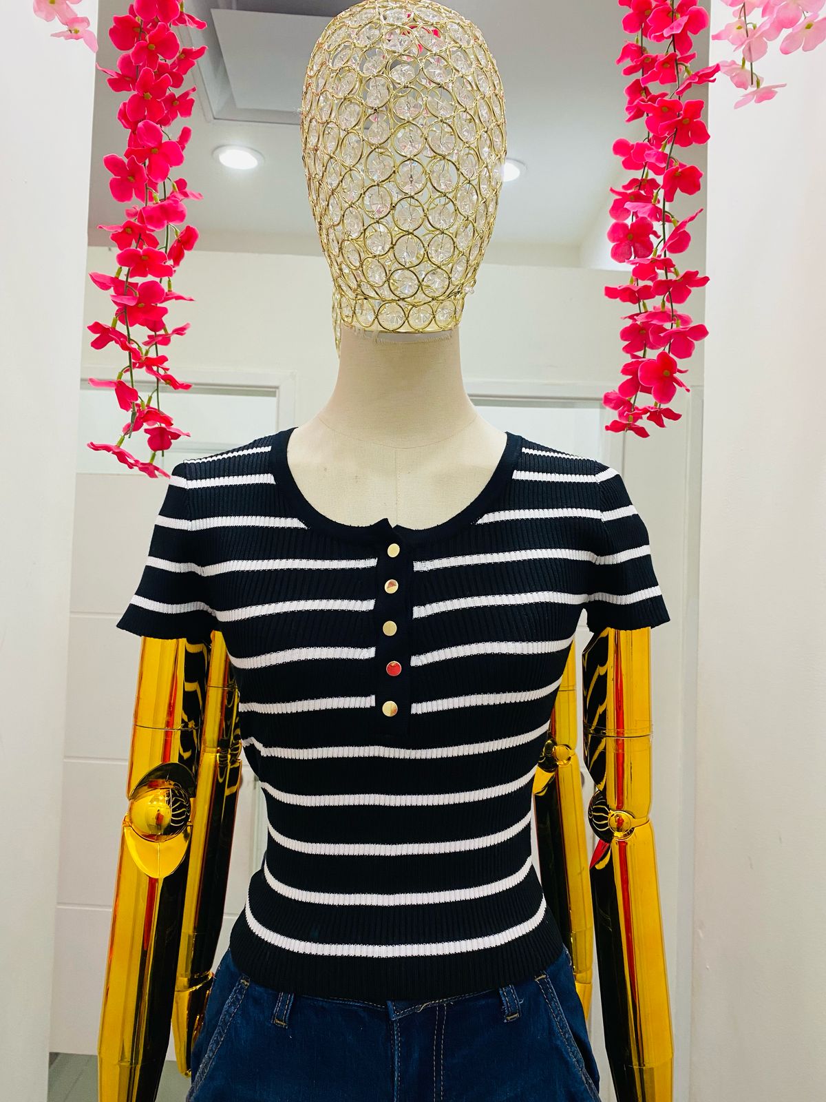 Blusa de tejido Rayas