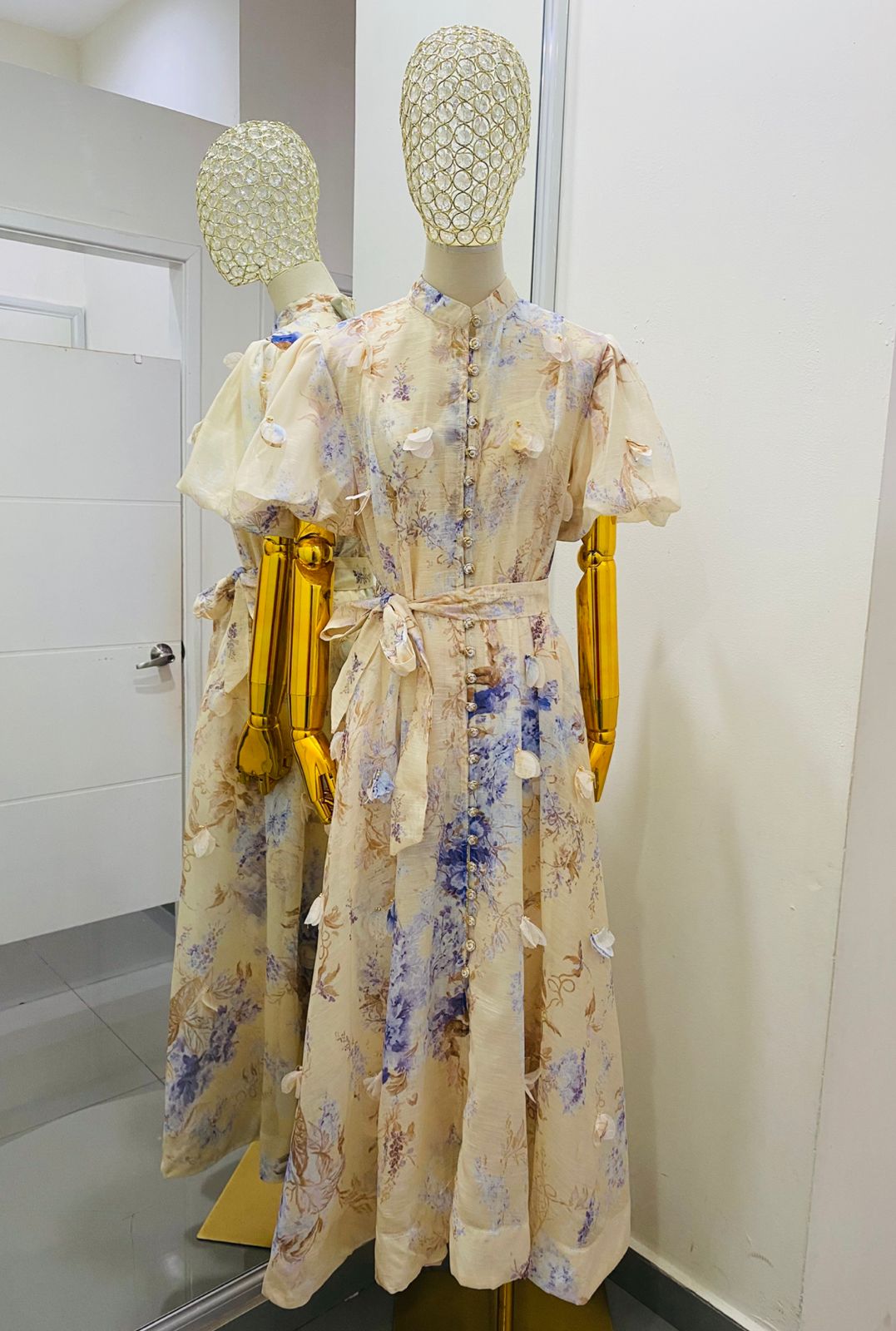 Vestido Midi Flores 3D