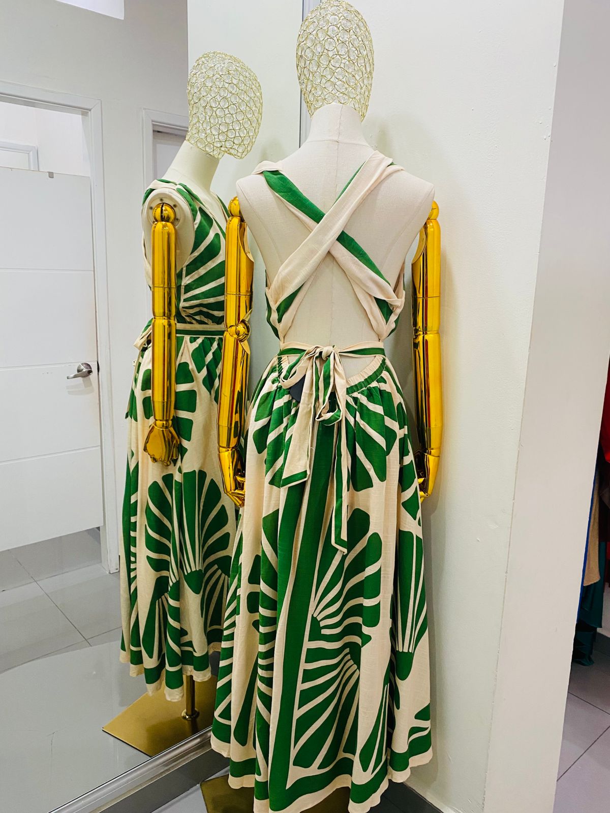 Vestido Estampado Lino