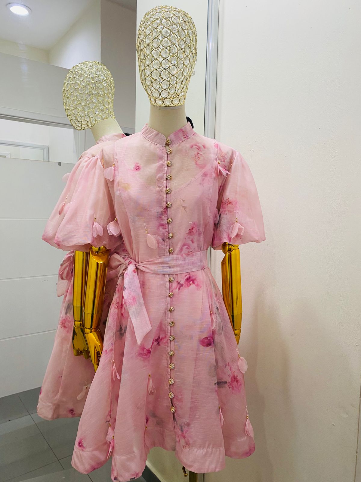 Vestido Flores 3D