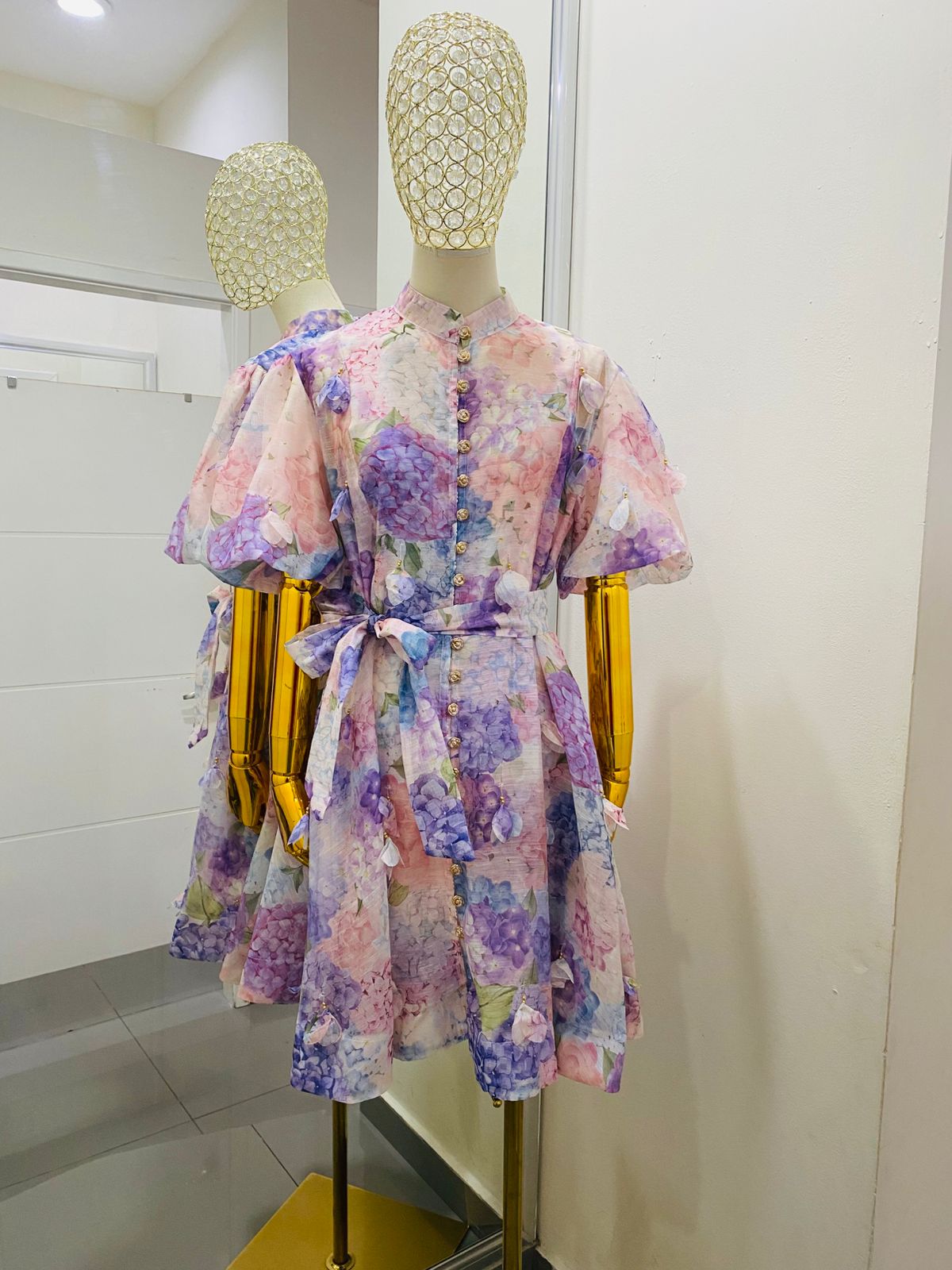 Vestido Flores 3D