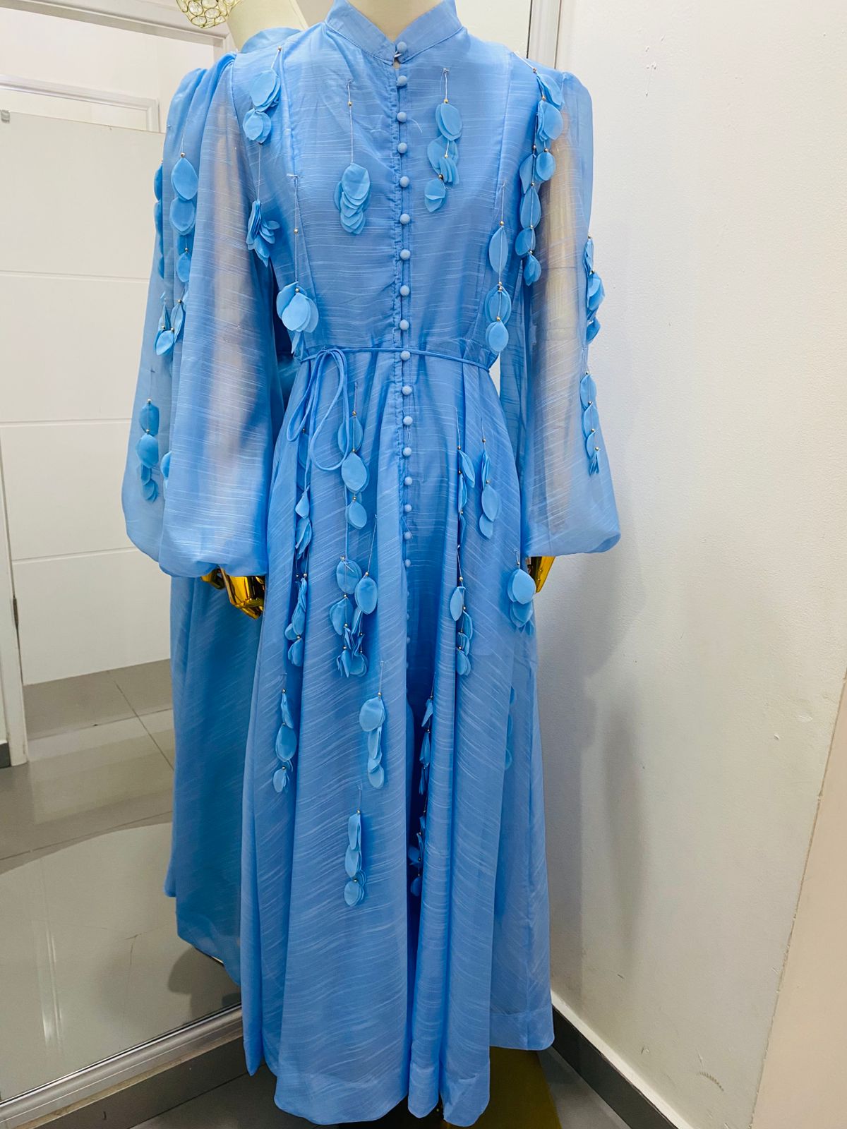 Vestido Flores 3D