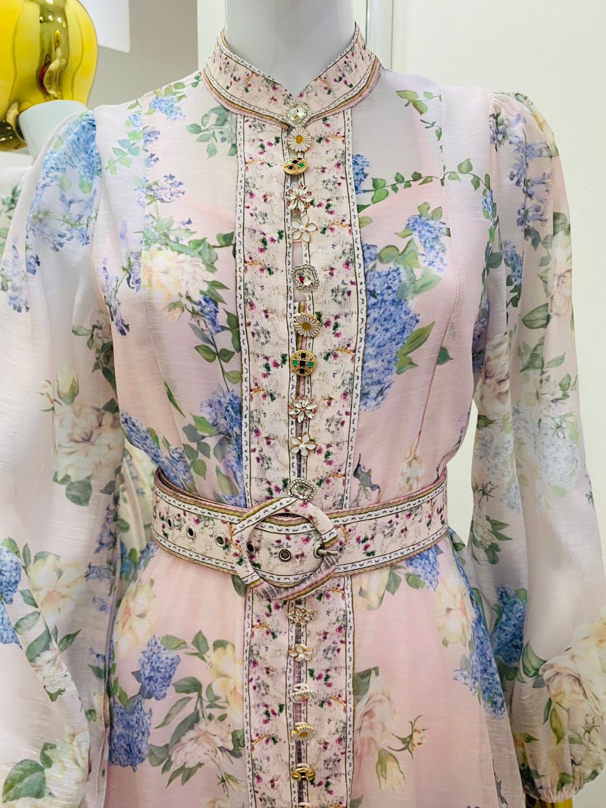 Vestido Botones Cristales