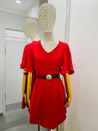 Vestido corto rojo