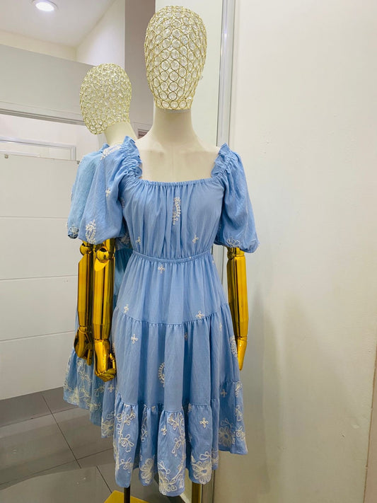Vestido corto azul
