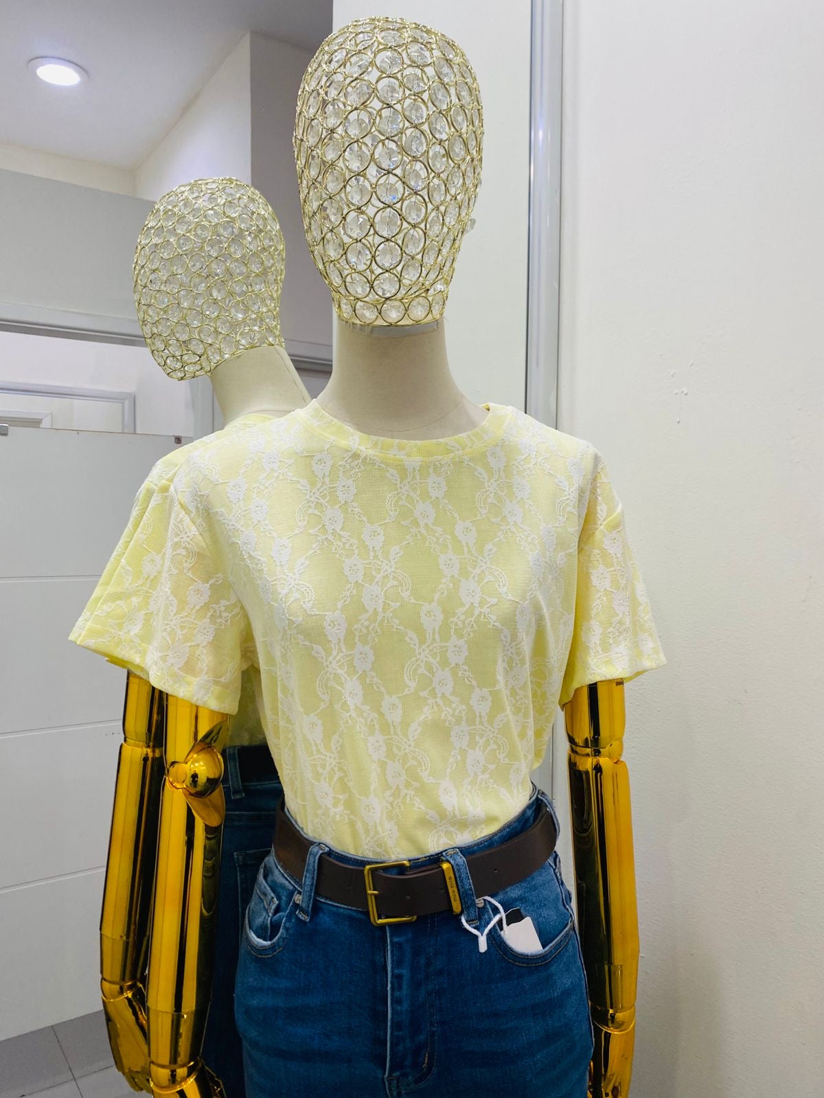 Blusa con encaje