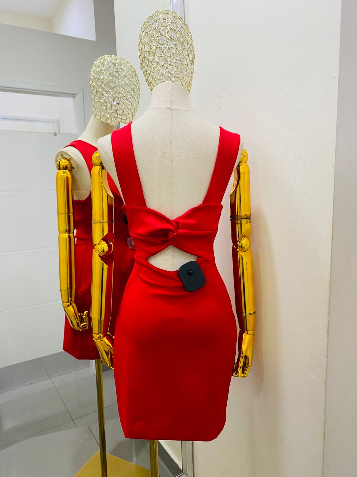 Vestido corto doble vista