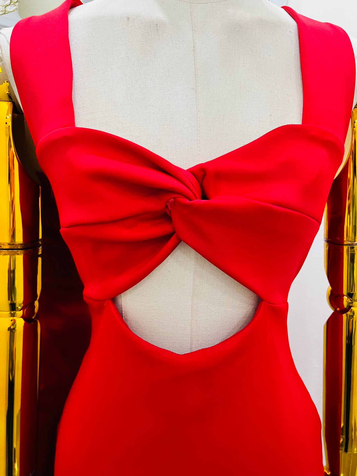 Vestido corto doble vista