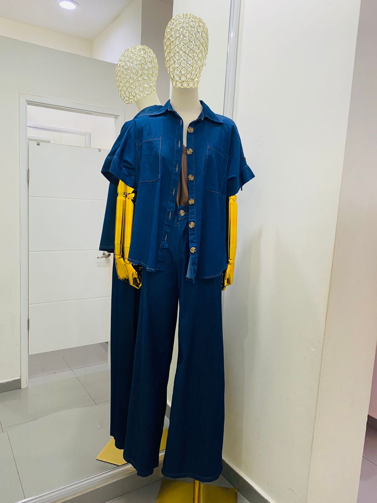 Conjunto demin pantalón y camisa