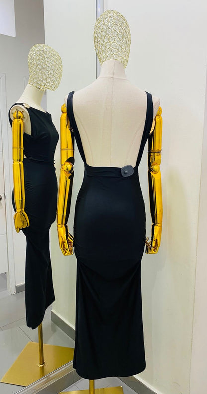 Vestido bodycon con escote en la espalda