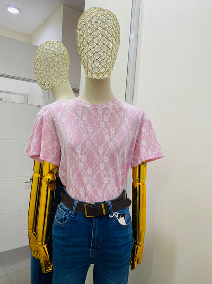 Blusa con encaje