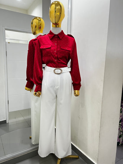 Blusa de brillos