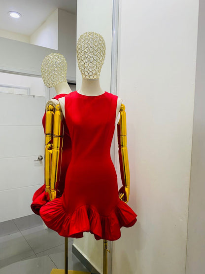 Vestido rojo corto
