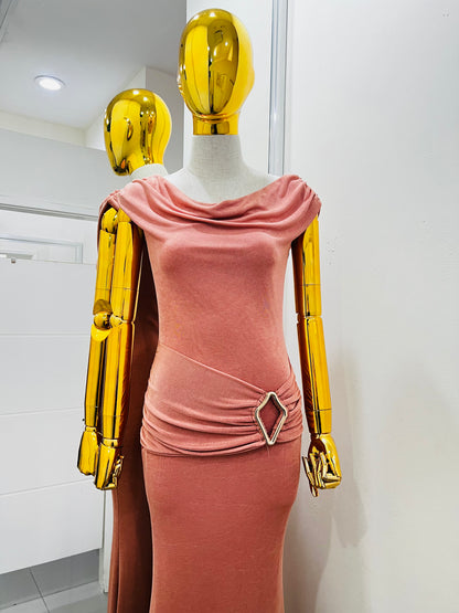 Vestido rosa bodycon