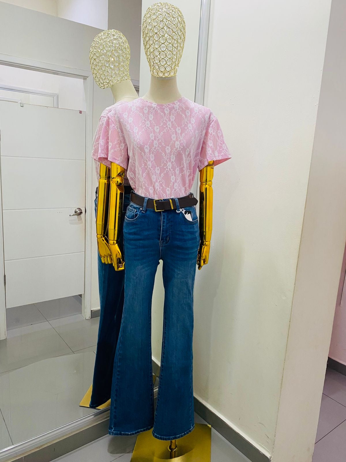 Blusa con encaje