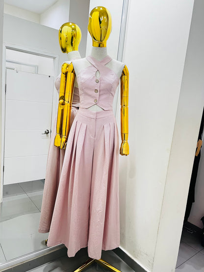 Conjunto rosa pantalón y blusa