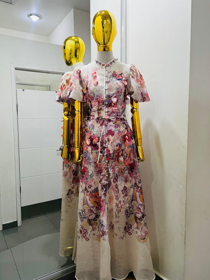 Vestido con flores