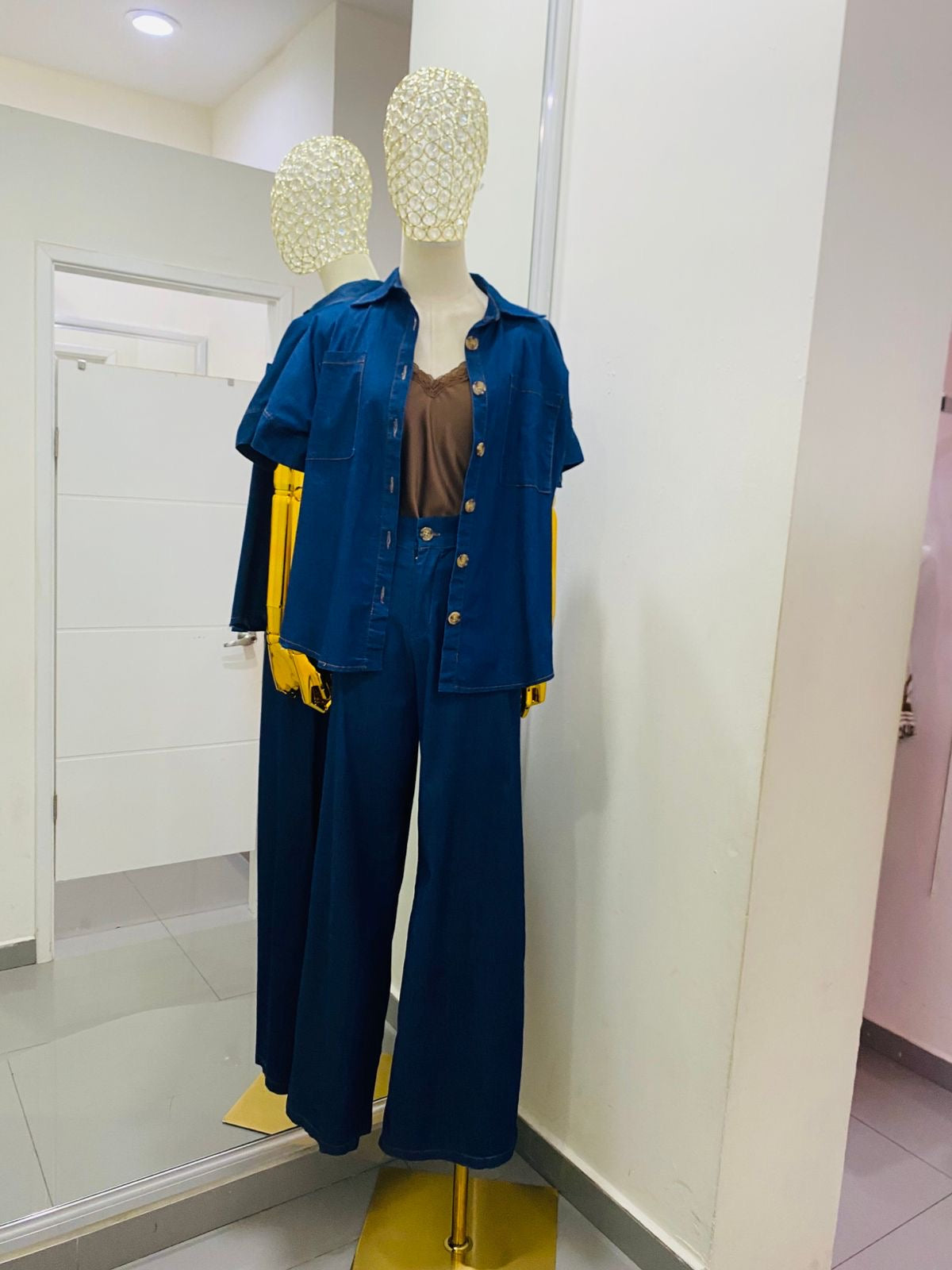 Conjunto demin pantalón y camisa