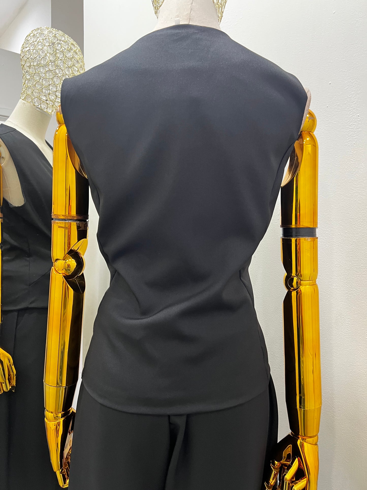Conjunto negro de tres piezas