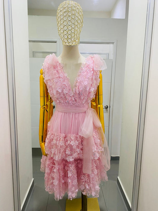 Vestido dama rosa