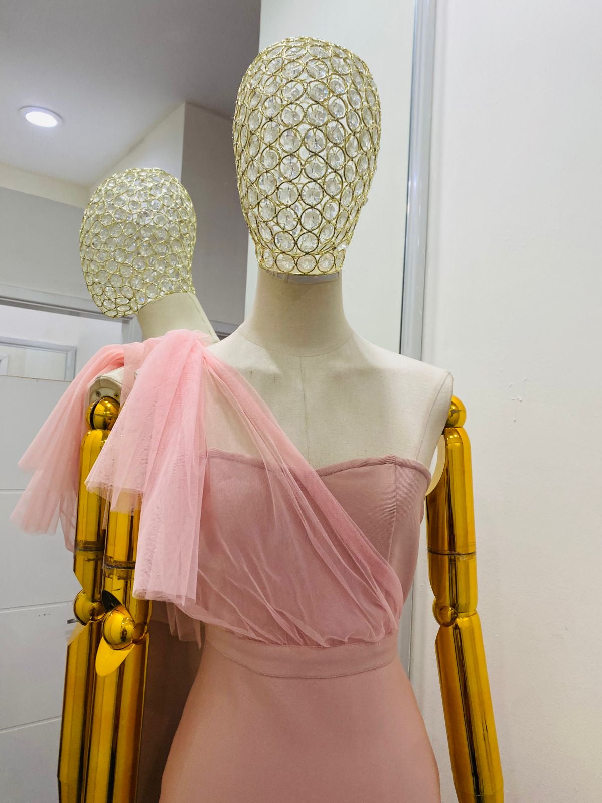 Vestido rosa bodycon