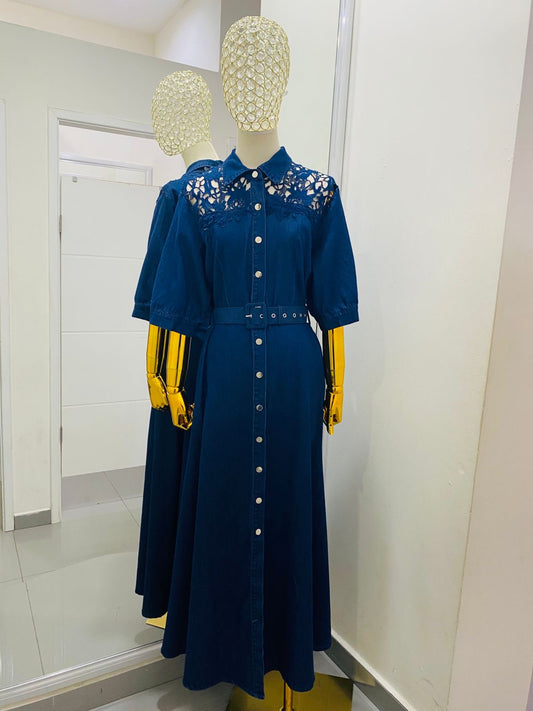 Vestido largo demin