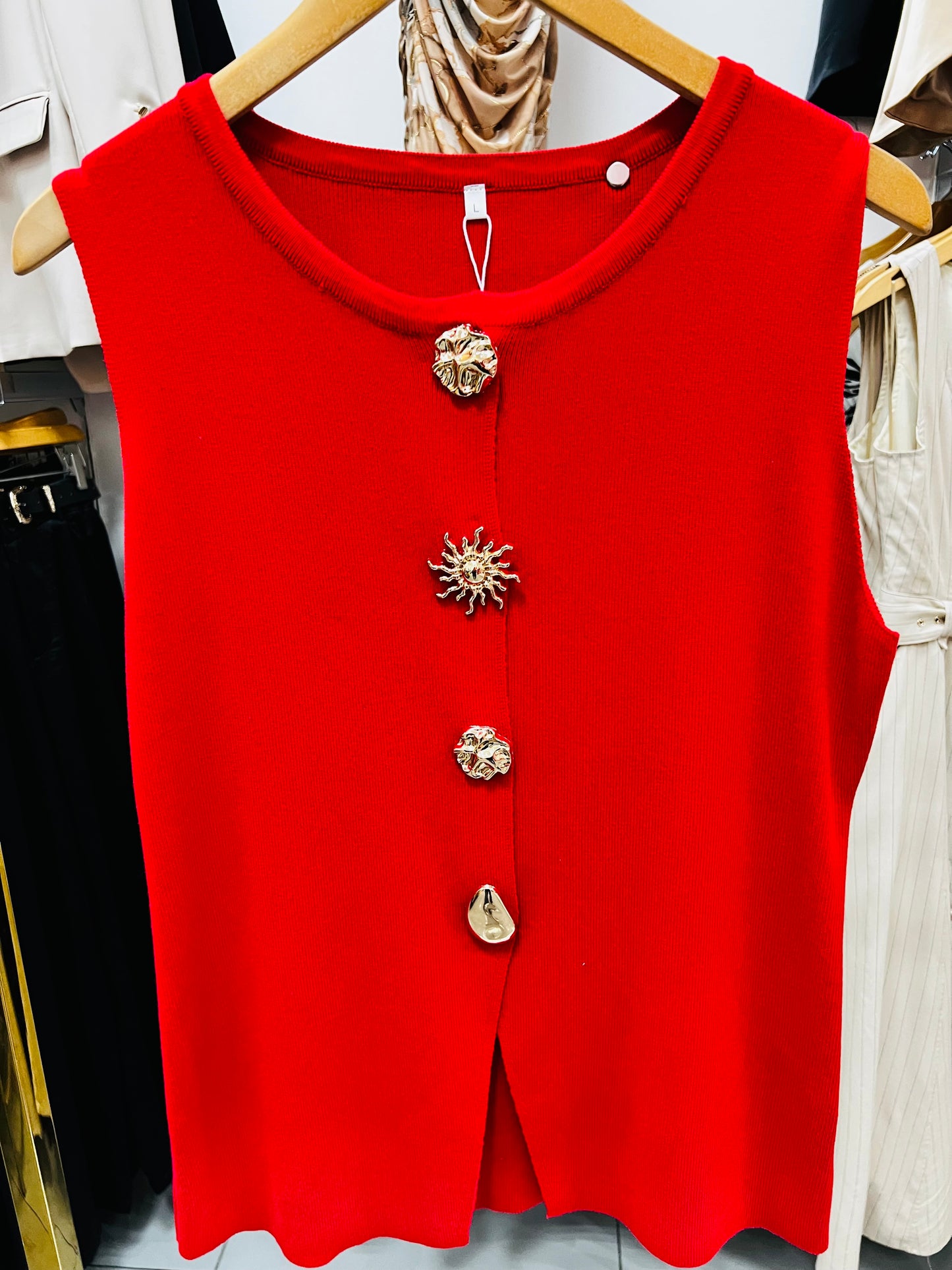 Chaleco invierno con botones