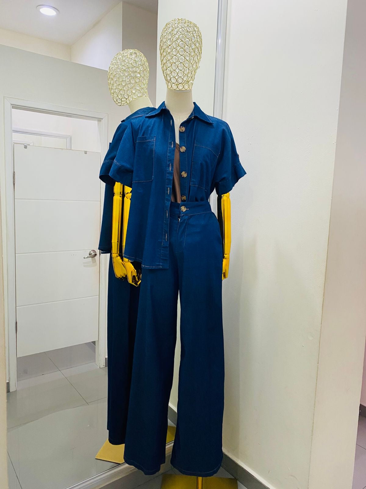 Conjunto demin pantalón y camisa