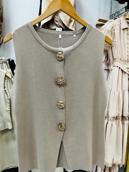 Chaleco invierno con botones