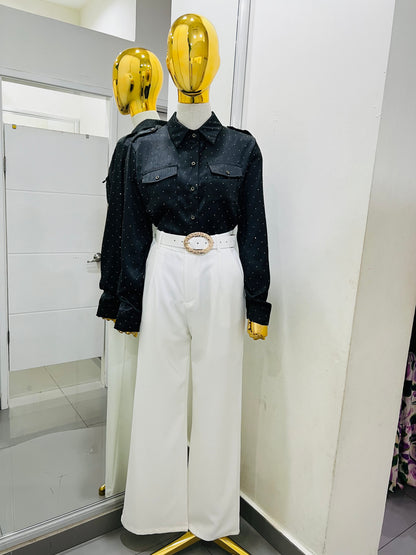 Blusa de brillos