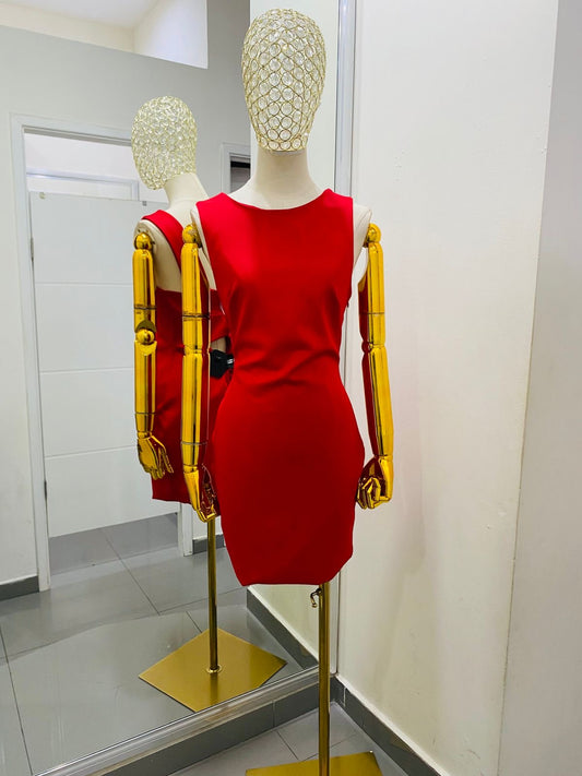 Vestido corto doble vista