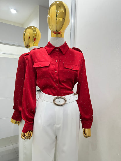 Blusa de brillos