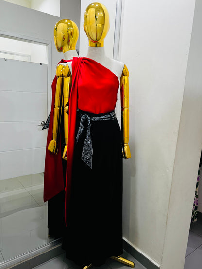 Blusa de satín