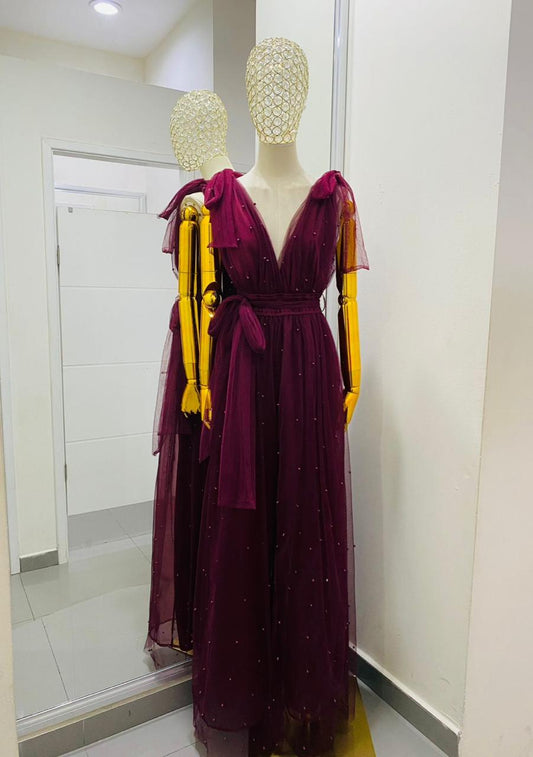 Palazo dama tinto