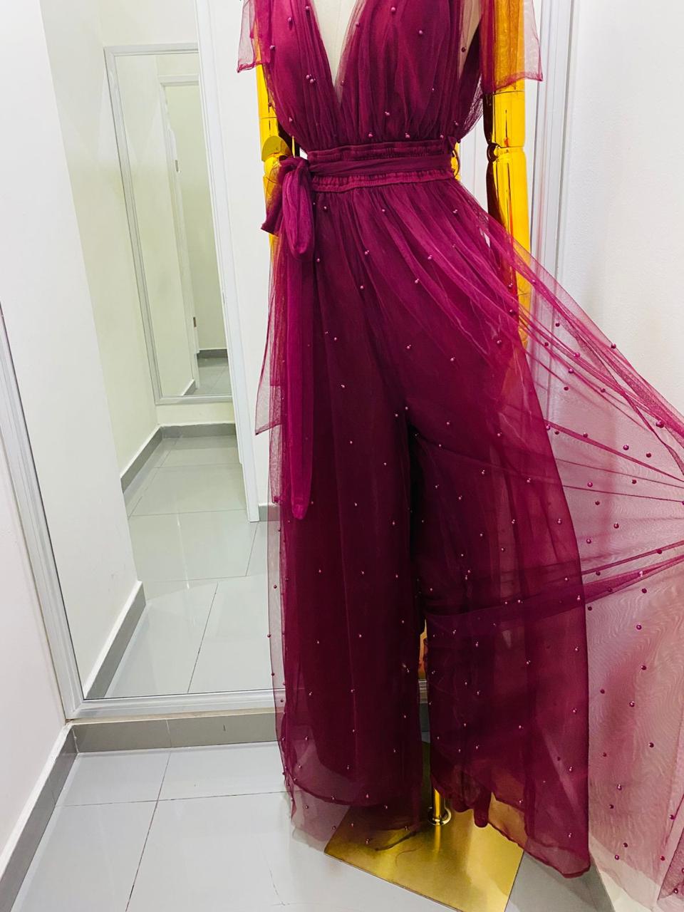 Palazo dama tinto