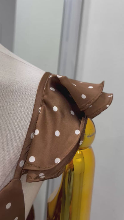 Vestido corto de satín