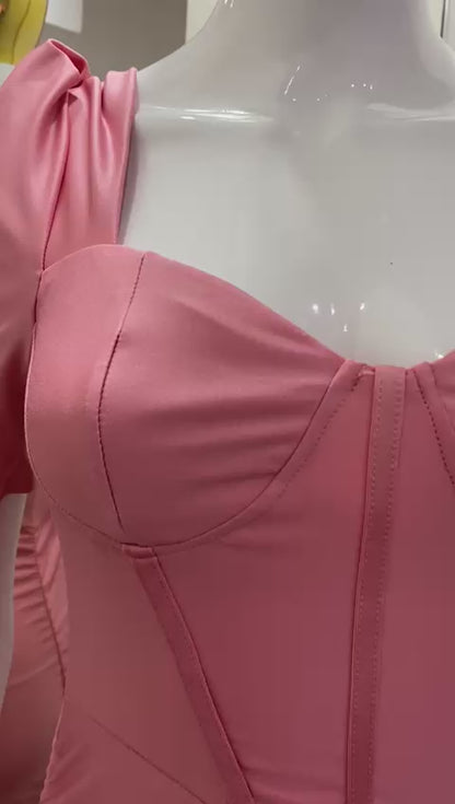 Vestido Licra Satinado