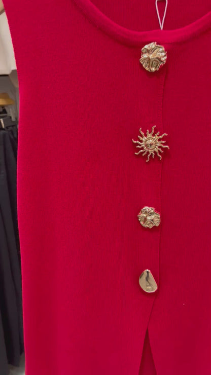 Chaleco invierno con botones