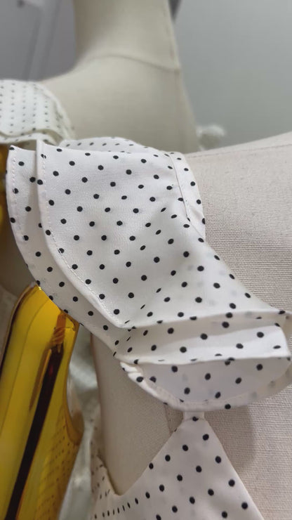 Vestido corto de satín