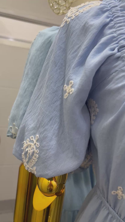 Vestido corto azul