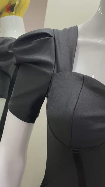 Vestido Licra Satinado