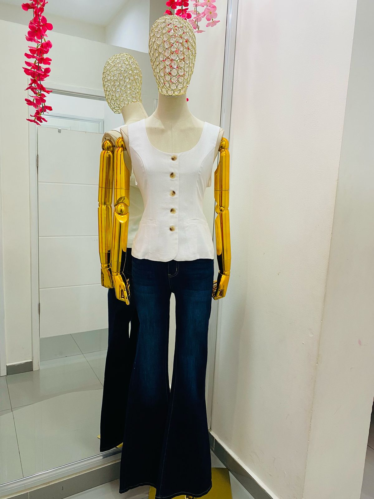 Blusa Lino Botones