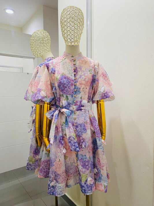 Vestido Flores 3D