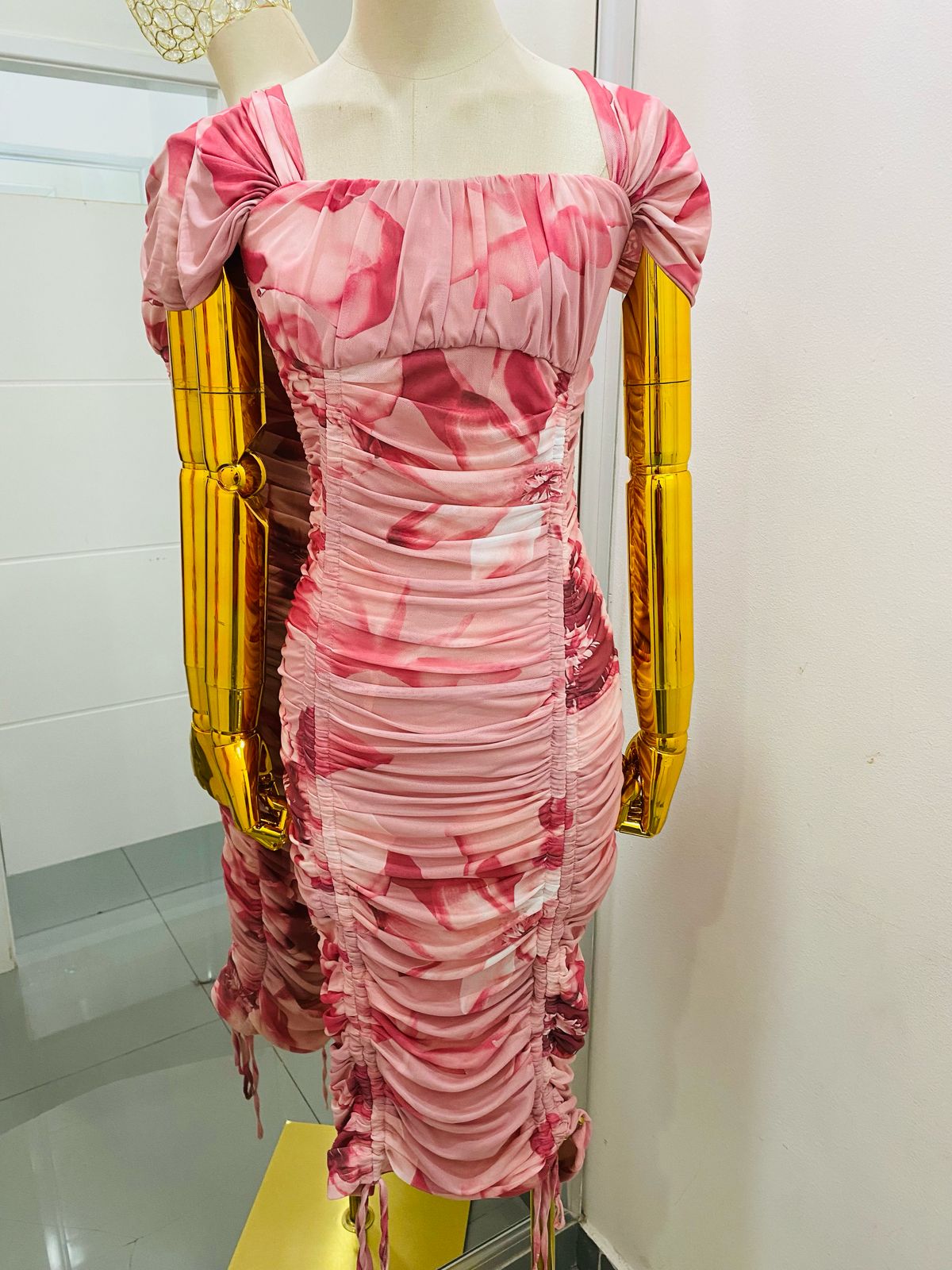 Vestido Mesh Estampado